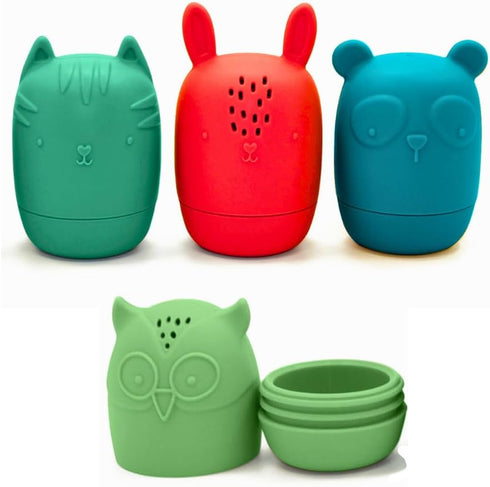 Mold Free Bath Toys - Silicone Bath Toys for Babies 6-12 Months - Non-Toxic Bathtub Toys for Toddlers 1-3 - Infant Bath Toys - 4pc Baby Bath Toys ...