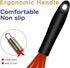 Dishwasher Safe Silicone Whisk, Sealed Waterproof Design Set of 3, Professional Kitchen Whisks for Cooking Non-Scratch, Silicone & Stainless Steel...