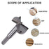 Utoolmart 80mm Forstner Drill Bits, Cemented Carbide Wood Cutter Tool, Hex Shank Woodworking Hole Saw Cutter, Length: 80mmLength Woodworking Hole ...