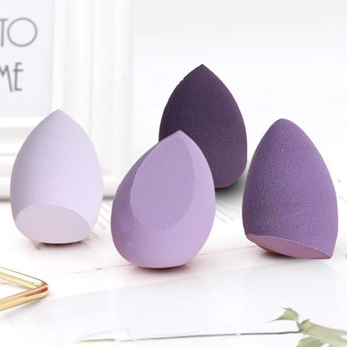 Makeup Sponges Set - Beauty sponges Blending Blenders with Holder and Egg Case, Beauty Blender,Flawless for Cream, Powder and Liquid (Purple)...