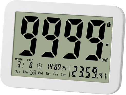 Digital Countdown Days Timer Clock- 9999 Days Count Down Timer with Stand Strong Magnetic Back for Retirement Wedding Vacation Birthday Exam Lab K...