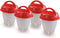 Egglettes Egg Cooker - Hard Boiled Eggs without the Shell, 4 Egg Cups...