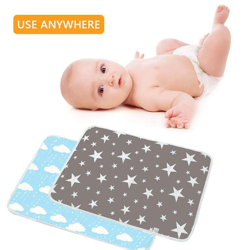 Waterproof Baby Diaper Changing Pad Multi Function Diaper Change Mat for Girls Boys Newborn - 100% Leak Proof Sanitary Mats for Home and Outdoor, ...
