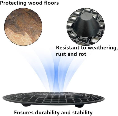 Plant Risers for Pots Indoor, Plant Stands, Pack Plant Elevator for Prevent Rot and Damage on Patio Deck, 11.8 inch Big Heavy Duty Plastic Plant S...