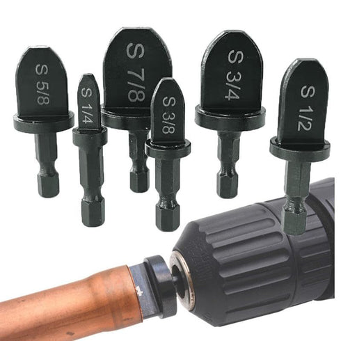 HVAC Swage Tool HVAC Repairing Set, Boring Drill Bits, Air Conditioner Copper Tube Expander Swaging Tool Drill Bit Copper Pipe Swage, 1/4'', 3/8''...