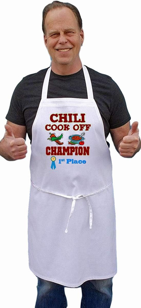Chili Cook Off Champion Apron First Place, Chili Contest Award Winning Apron, Best Chili Cook Competition Prize...