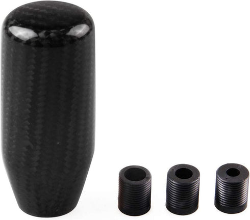RYANSTAR Universal Gear Shift Style Knob,Car Modified Carbon Fiber Stand Head Manual Transmission Shift Lever Knob Head Wave Stick Shift Knob...