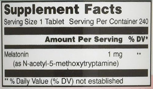 Amazing Formulas Melatonin 1 Mg Tablets (Non GMO,Gluten Free) - Best Choice of Natural Sleep Aid Supplement – Promotes Calming and Relaxing Effect...