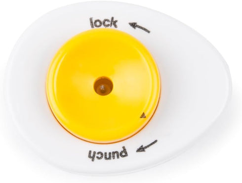 Fox Run Hard Boiled Egg Piercer, with Safety Lock Feature, White...