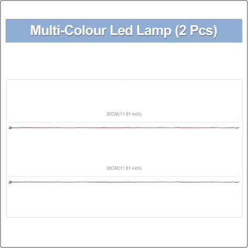 Light Up Your Bricks- 2 Pieces X Multi-Color Fast Flashing Light 30 cm, USB Powered, Compatible with All Legos, DIY Lighting...