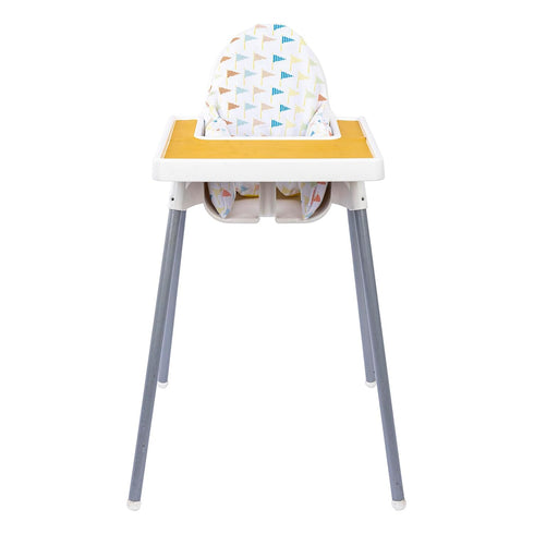 Inflatable Supporting Cushion for IKEA Antilop High Chair, Baby High Chair Cushion, Polyester Fabric Cover with Inflatable Cushion Insert (Flags)...