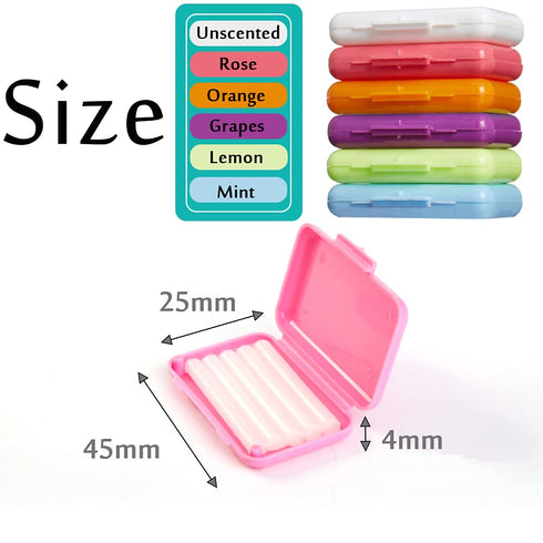 Braces Wax for Teeth 6 Pack Dental Care Orthodontic Wax for Braces Wearer (6 Pack, Colorful)...