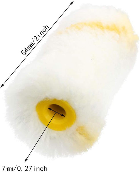 10pcs Wall Paint Roller Covers 2 Inch 5cm Mini Acrylic Fiber Brush House Decoration Painting Supplies Brush Tools...