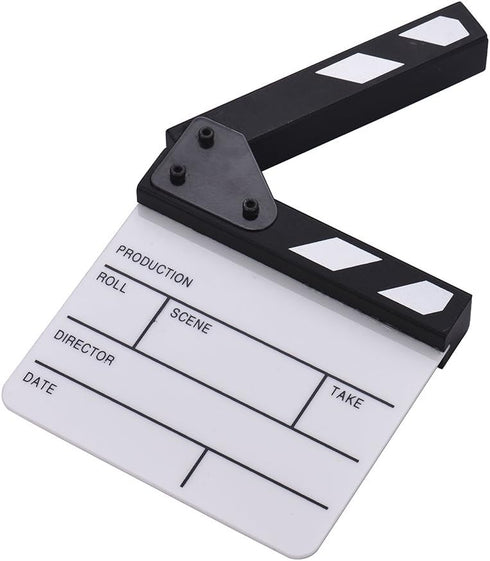 Action Cut Board, Andoer Acrylic Film Clapboard Dry Erase Compact Size TV Film Movie Director Cut Action Scene Clapper Board Slate...