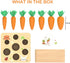Montessori Toys for 1 Year Old, Wooden Toys Developmental Shape Sorting & Matching Puzzle Carrots Harvest Game, Birthday Gifts for Toddlers Babies...
