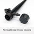 25 Pcs Drip Irrigation Emitters, Adjustable Flow 0-18 GPH Irrigation Drippers with Stake, 360 Degree Flow Sprinkler Head, Micro Sprinkler for Gard...