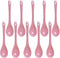 10 pcs Porcelain Egg Spoons Ceramic Spoons 4.7 inch Coffee Dessert Yogurt Tea Milky Tea Pink...