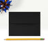 LUXPaper A2 Invitation Envelopes | Peel & Press | 4 3/8" x 5 3/4" | Midnight Black | 80lb. Text | 50 Qty...