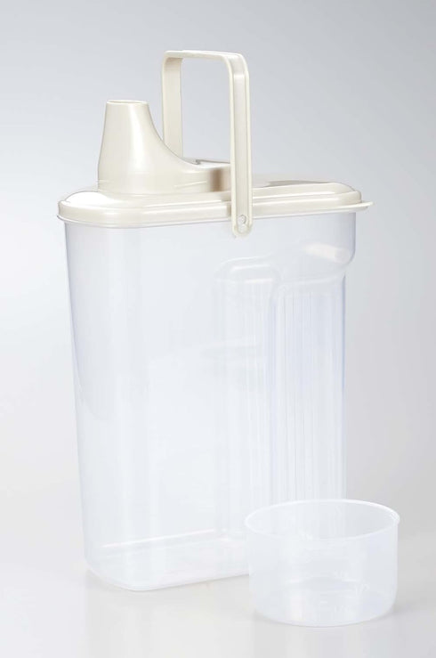 JapanBargain 3193, Rice Container Japanese Kome Bitsu Clear Plastic Dry Food Storage with Lid Great for Pet Food Dog Food Cat Food Treat Kitchen P...