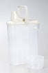 JapanBargain 3193, Rice Container Japanese Kome Bitsu Clear Plastic Dry Food Storage with Lid Great for Pet Food Dog Food Cat Food Treat Kitchen P...