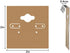 Kraft Paper Color Clamshell Hanging Brown Paper Earrings Display Card 2 x 2 inches...