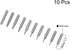 uxcell Torx Bits Set 10pcs 5/32 Inch Hex Shank T2-T20 Screwdriver Bit Set 28mm Length S2 Screw Driver Kit Tools...