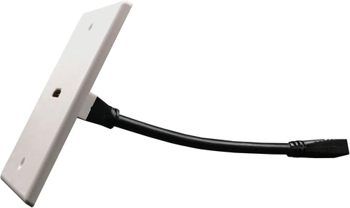 HDMI Wall Plate,Fly Tiger,6 Inch Pigtail Built,in Flexible High Speed HDMI Cable with Ethernet,Single Outlet Port Insert(1 Port+Bracket)...