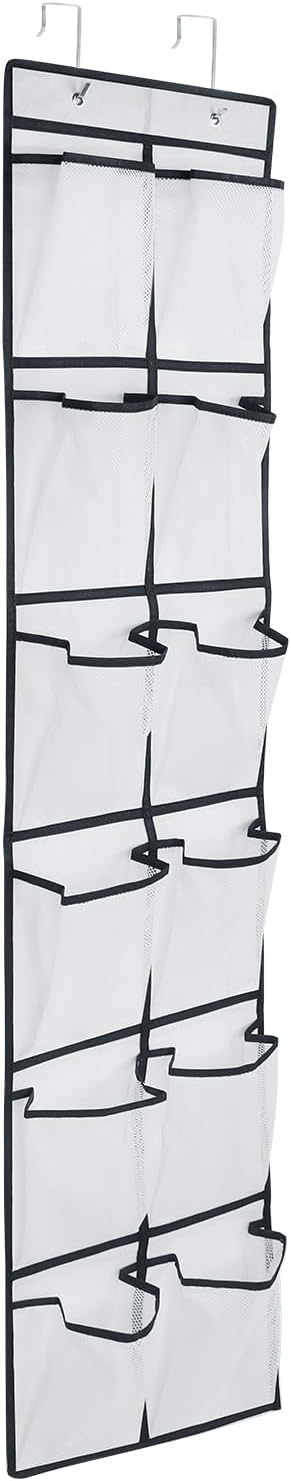 12 Large Pockets Over Door Hanging Shoe Organizer...