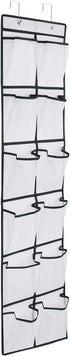 12 Large Pockets Over Door Hanging Shoe Organizer...