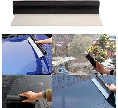Car Water Blade, Automotive Wiper Blade Squeegee, Silicone Water Blade Quick Drying Wiper Blade Squeegee 10 Inch Black for Car Vehicle Windshield ...