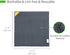 loukin Magnetic Whiteboard Cleaning Cloth, Dry Erase Cleaning Cloth for Classroom, Home and Office Use, Reusable and Washable, Gray, 12" x 12" - O...