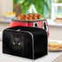 3D Black Cat Toaster Cover Slice Wide Slot, Cute Kitten Kitchen Appliance Cover, Aesthetic Animals Art Universal Size Microwave Toaster Oven Cover...