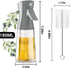 Oil Sprayer for Cooking - 180ml Glass Olive Oil Sprayer Mister with Brush, Olive Oil Dispenser Bottle, Thick Glass, Kitchen Gadgets Accessories(Gr...