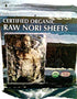 Raw Organic Nori Sheets 10 qty Pack - Certified Vegan, Raw, Kosher Sushi Wrap Papers - Premium Unheated, Un Cooked, untoasted, dried - RAWFOOD...