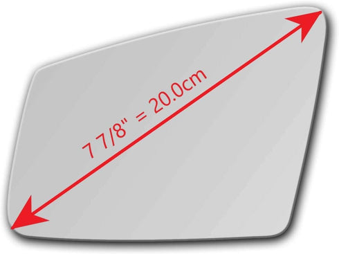 New Replacement Mirror Glass with Full Size Adhesive for Mercedes-Benz B250e C E S CL CLA CLS GLA GLC63 AMG GLK Class Driver Side View Left LH...