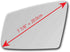 New Replacement Mirror Glass with Full Size Adhesive for Mercedes-Benz B250e C E S CL CLA CLS GLA GLC63 AMG GLK Class Driver Side View Left LH...