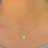 Kyerlyn Hamsa Hand Pendant Necklace 14K Gold Plated Cubic Zirconia CZ Hamsa Hand Necklace Dainty Evil Eye Necklace for Women Handmade Necklace Gif...
