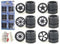 YMCtoys 1:24 Scale Model Car Spokes Black Rims Replacement 6Set...