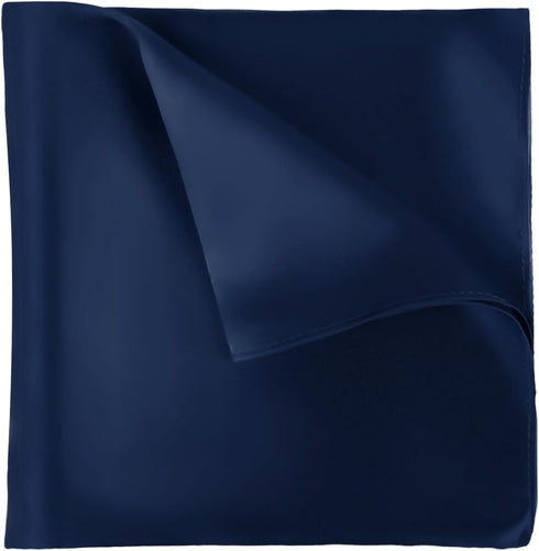 100% Silk Pocket Square 13.7” Solid Color for Men Wedding Party Handkerchief Gentleman...