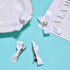 YAMA White Double Face Satin Ribbon 5/8 inch 25 Yards White Ribbon for Gift Package Wrapping Floral Design Hair Bow Clip Making Crafting Sewing We...