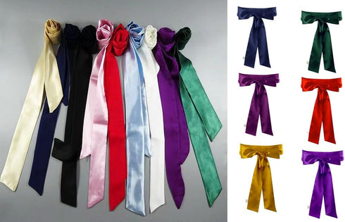 Women 200cm Long Satin Sash Belts for Wedding Bridal Bridesmaid Dress Accessories...