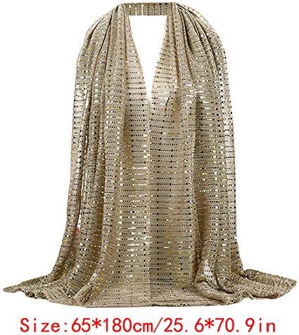 Adela Women Lightweight Scarf Muslim Turban Hijab Cap Long Scarf Wrap Shawl...