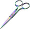 TULA 6 inch Straight Sharp Point Scissors, Rainbow...