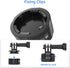 SUREWO Quick Release Base Mount Kit for GoPro,Magnetic Suction & Swivel Lock Adapter Compatible with GoPro Hero 12 11 10 9 8 7 6 5 Black,DJI Osmo ...