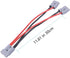 50A Connector Plug with 8AWG Wire, Y-Shaped Quick Connect Battery Harness, Forklift Plug Wire, Pair of Fixed Power Forklift connectors -30cm/0.98 ...