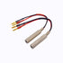2-Packs 1/4 Inch TS Female to Banana Plug, 6.35mm Female Jack to Banana Plug Speaker, Flexible Silicone Audio Banana Plugs for Speaker Wire(6 inch...