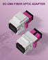 10Pack SC to SC OM4 UPC Muti-mode Fiber Optic Coupler Keystone Jack Modular for Patch Panels and Wall Plates Fiber Optic Cable Adapter(Rose Red)...