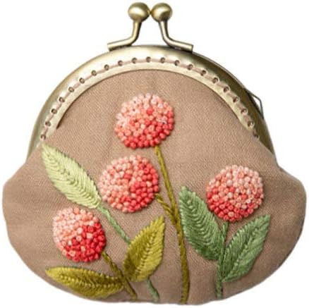 1 Set Coin Purse Embroidery Pouch Making Kit Lock Embroidery Tool DIY Coin Bag......