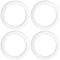 4 Pcs Replacement Gasket Seal Ring, 50mm Silicone Steam Ring Espresso Machine Repair Kit, Grouphead Gasket Replacement Part Compatible with De'lon...