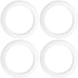 4 Pcs Replacement Gasket Seal Ring, 50mm Silicone Steam Ring Espresso Machine Repair Kit, Grouphead Gasket Replacement Part Compatible with De'lon...